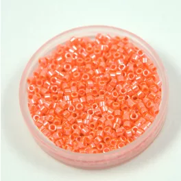   Miyuki Delica Japanese Seed Bead  size : 11/0 - 1563 Op Mandarin Luster 
