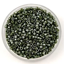  Miyuki delica gyöngy 1566 - Opaque Avocado Luster - 11/0 - 50g - AKCIOS