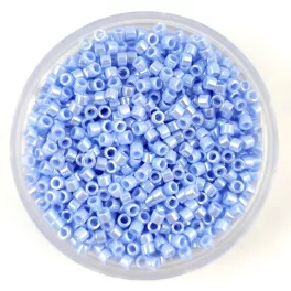   Miyuki Delica Japanese Seed Bead  size : 11/0 - 1568 Opaque Agate Blue Luster 