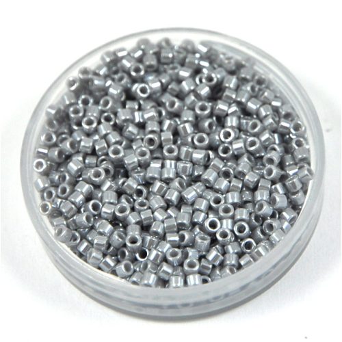 Miyuki delica gyöngy 1570 - Opaque Silvergray Luster - 11/0 - 50g-AKCIOS