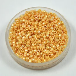   Miyuki Delica Japanese Seed Bead  size : 11/0 - 1571 Opaque Pear AB 