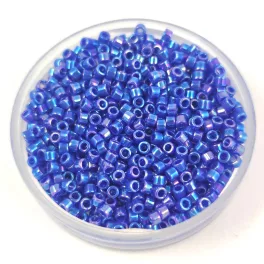   Miyuki Delica Japanese Seed Bead - 1578 - Opaque Cyan Blue AB - 11/0