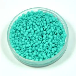   Miyuki Delica Japanese Seed Bead  size : 11/0 - 1586 Matte lt Seafoam 