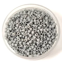   Miyuki Delica Japanese Seed Bead - 1589 - Matte Op Ghost Gray - 11/0