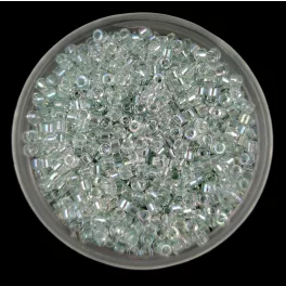   Miyuki Delica Japanese Seed Bead  size : 11/0 - 1672 - Pearl Lined Glacier Blue AB