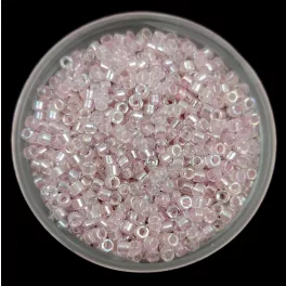   Miyuki Delica Japanese Seed Bead  size : 11/0 - 1673 - Pearl Lined Pink AB