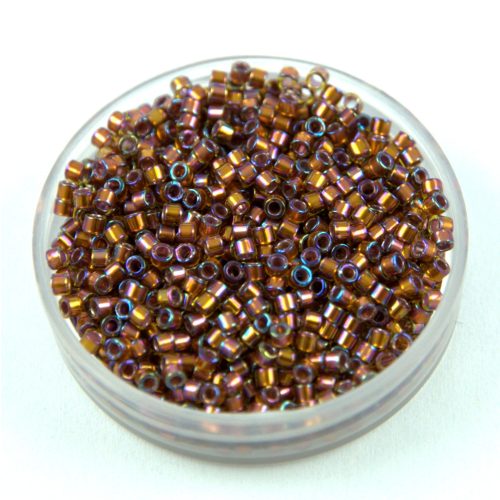 Miyuki delica gyöngy 1691 - Silver Lined Glazed Dark Saffron AB - 11/0 - 50g - AKCIOS