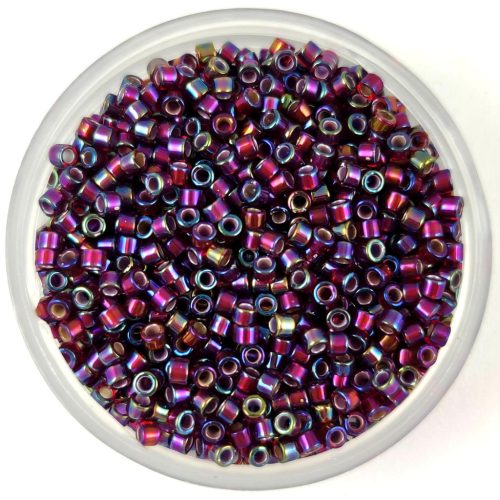 Miyuki delica gyöngy 1694 - Silver Lined Berry AB - 11/0 - 50g - AKCIOS