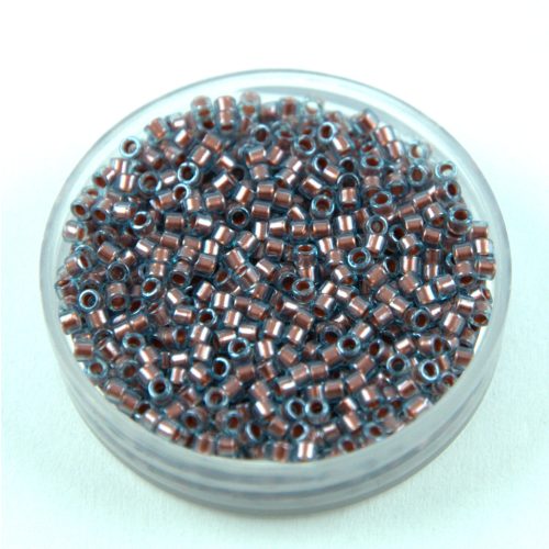 Miyuki delica gyöngy 1706 - Copper Pearl Lined Aqua - 11/0 - 50g-AKCIOS