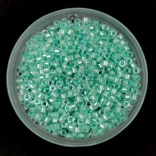 Miyuki Delica Japanese Seed Bead size : 11/0 - 1707 - Mint Pearl Lined Glacier Blue