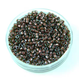   Miyuki Delica Japanese Seed Bead size : 11/0 - 1710 - Copper Pearl Lined Olive