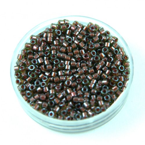Miyuki delica gyöngy 1710 - Copper Pearl Lined Olive - 11/0