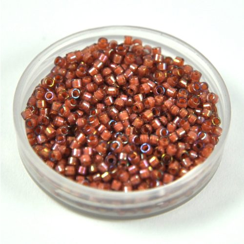 Miyuki delica gyöngy 1737 - Pink Lined Rainbow Amethyst - 11/0 - 50g-AKCIOS