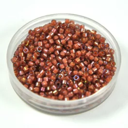   Miyuki Delica Japanese Seed Bead  size : 11/0 - 1737 Pink Lined Rainbow Amethyst 