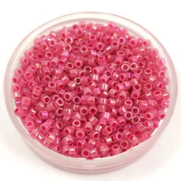   Miyuki Delica Japanese Seed Bead - 1742 -  Rose Lined Opal AB -  11/0