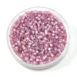   Miyuki Delica Japanese Seed Bead  size : 11/0 - 1752 Sparkling Orchid Lined Opal AB 