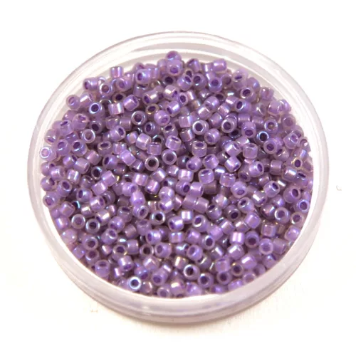 Miyuki delica gyöngy 1753 - Sparkling Purple Lined Opal AB - 11/0