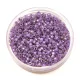 Miyuki Delica Japanese Seed Bead  size : 11/0 - 1753 Sparkling Purple Lined Opal AB 