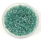 Miyuki Delica Japanese Seed Bead  size : 11/0 - 1767 - Aqua Green Lined Crystal AB