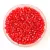 Miyuki Delica Japanese Seed Bead  size : 11/0 - 1780 White Lined Flame Red AB 