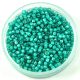 Miyuki Delica Japanese Seed Bead  size : 11/0 - 1782 White Lined Teal AB 