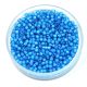 Miyuki Delica Japanese Seed Bead  size : 11/0 - 1783 White Lined Capri Blue AB 