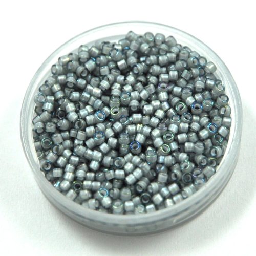 Miyuki delica gyöngy 1793 - white lined gray AB 11/0 - 50g-AKCIOS