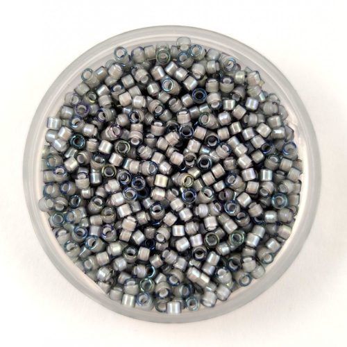 Miyuki Delica Japanese Seed Bead  size : 11/0 - 1793 White Lined Gray AB 