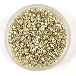   Miyuki delica gyöngy - 1831 - Galvanised Silver Duracoat - 11/0
