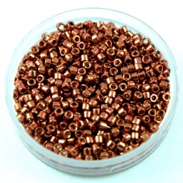   Miyuki Delica Japanese Seed Bead  size : 11/0 - Duracoat Galvanised Dark Berry