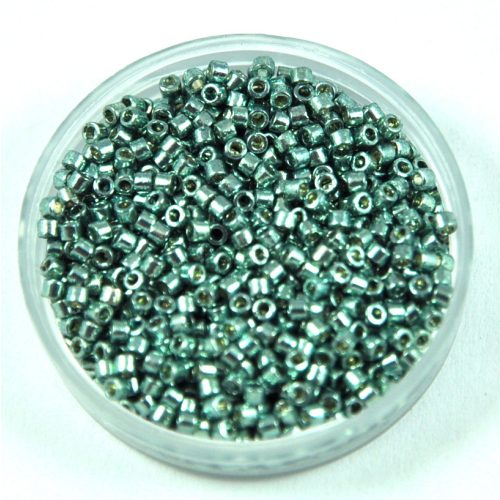 Miyuki delica gyöngy 1846 - galvanizált világos tengerzöld tartós bevonattal - 11/0 50g-AKCIOS