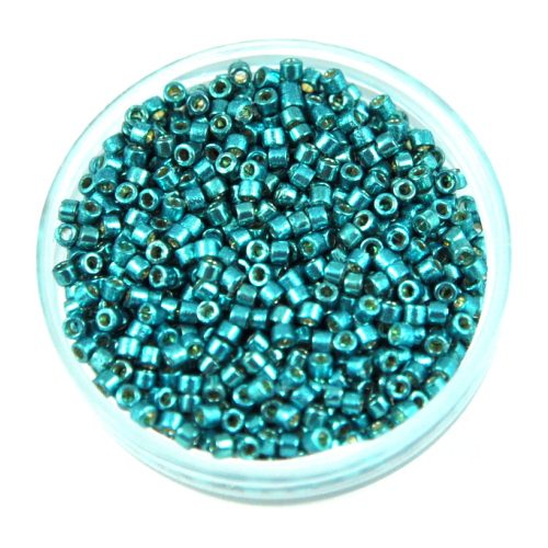 Miyuki delica gyöngy 1847 - galvanizált tengerzöld tartós bevonattal - 11/0 - 50g-AKCIOS