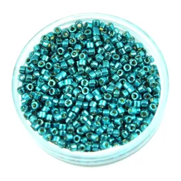   Miyuki Delica Japanese Seed Bead  size : 11/0 - 1847 Duracoat Galvanised Dark Seafoam