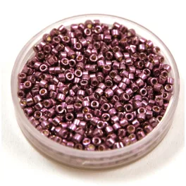   Miyuki Delica Japanese Seed Bead  size : 11/0 - 1850 Duracoat Galvanised Eggplant 