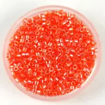 Miyuki Delica Japanese Seed Bead - 1886 - Transparent Orange Luster - 11/0