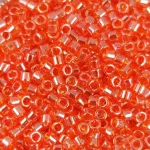 Miyuki Delica Japanese Seed Bead - 1886 - Transparent Orange Luster - 11/0