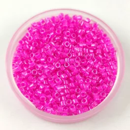   Miyuki Delica Japanese Seed Bead  size : 11/0 - 2037 Luminuos Hot Magenta