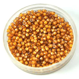   Miyuki Delica Japanese Seed Bead  size : 11/0 - 2043 Luminuos Almond 