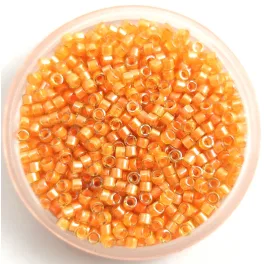   Miyuki Delica Japanese Seed Bead  size : 11/0 - 2045 Luminuos Mango 