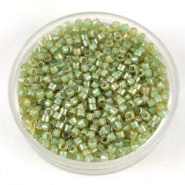   Miyuki Delica Japanese Seed Bead  size : 11/0 - 2052 Luminuos Asparagus Green 