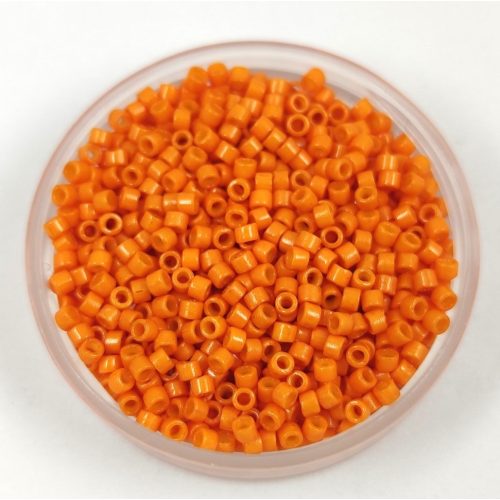 Miyuki Delica Japanese Seed Bead  size : 11/0 - 2104 Duracoat Kumquat 