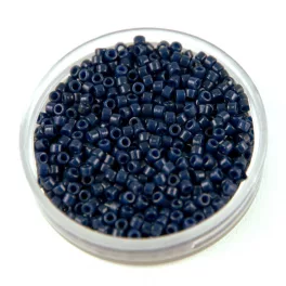   Miyuki delica gyöngy 2143 - Duracoat Opaque Dyed Navy - 11/0 - 50g-AKCIOS