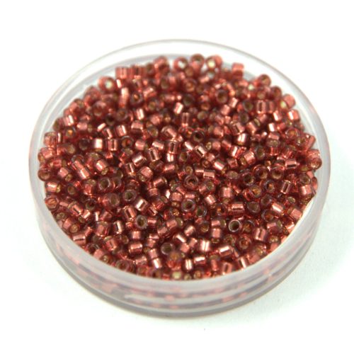 Miyuki delica gyöngy 2160 - duracoat silver lined magenta - 11/0 - 50g-AKCIOS