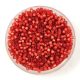 Miyuki Delica Japanese Seed Bead  size : 11/0 - 2173 Duracoat Silver Lined Matte Dyed Crimson 