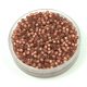 Miyuki Delica Japanese Seed Bead  size : 11/0 - 2179 Duracoat Semi Frosted Silver Lined Magenta 