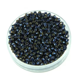   Miyuki Delica Japanese Seed Bead  size : 11/0 - 2192 - Duracoat Silver Lined Dyed Montana