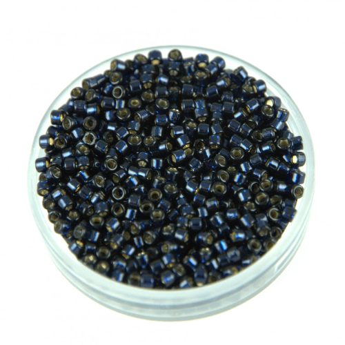 Miyuki Delica Japanese Seed Bead  size : 11/0 - 2192 - Duracoat Silver Lined Dyed Montana