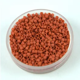   Miyuki Delica Japanese Seed Bead  size : 11/0 -  2287 - Matte Opaque Glazed Persimmon