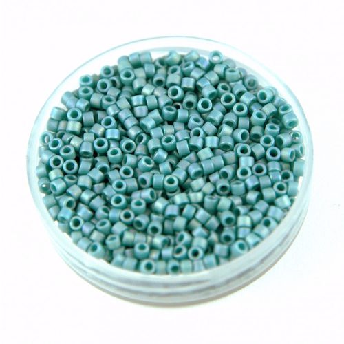 Miyuki Delica Japanese Seed Bead  size : 11/0 - 2315 - Frosted Opaque Glazed Peacock AB