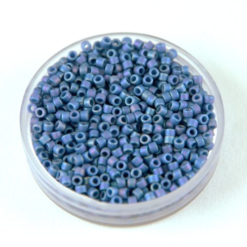 Miyuki delica gyöngy 2318 - Frosted Opaque Glazed Soft Blue AB - 11/0 - 50g-AKCIOS